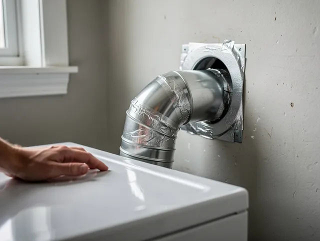 Enfield Dryer Vent Cleaning expert performing professional dryer vent repair and installation in Enfield