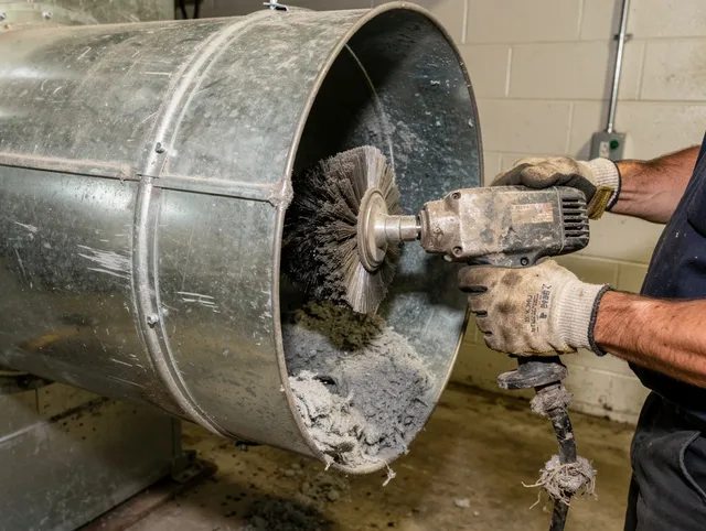 Industrial-grade dryer vent cleaning by Enfield Dryer Vent Cleaning in Enfield